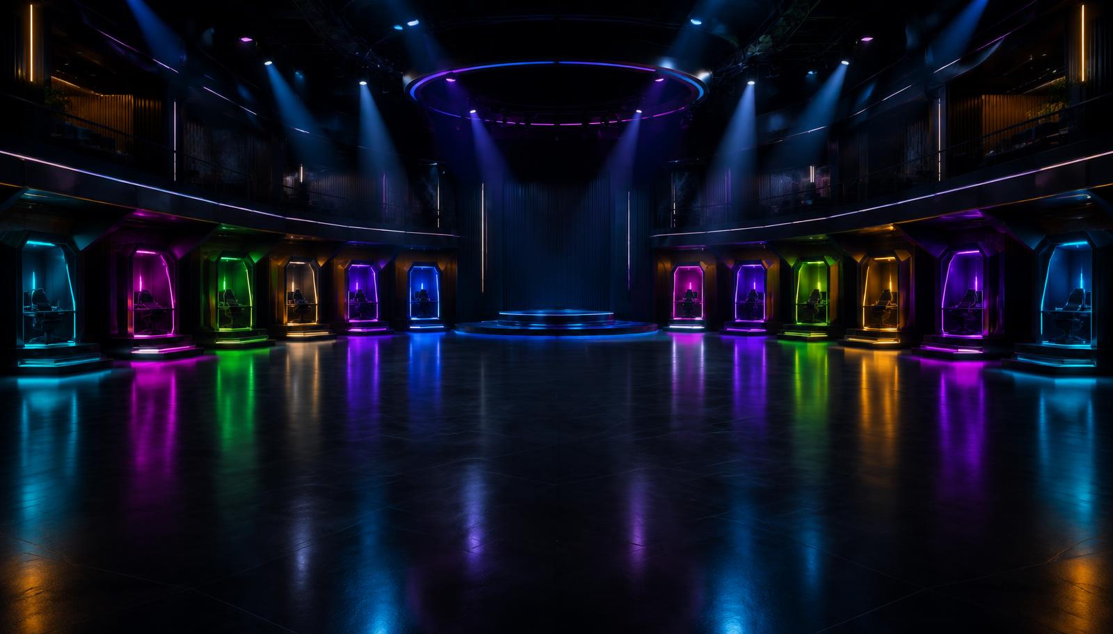 Arcadix premium esports and game-show stage